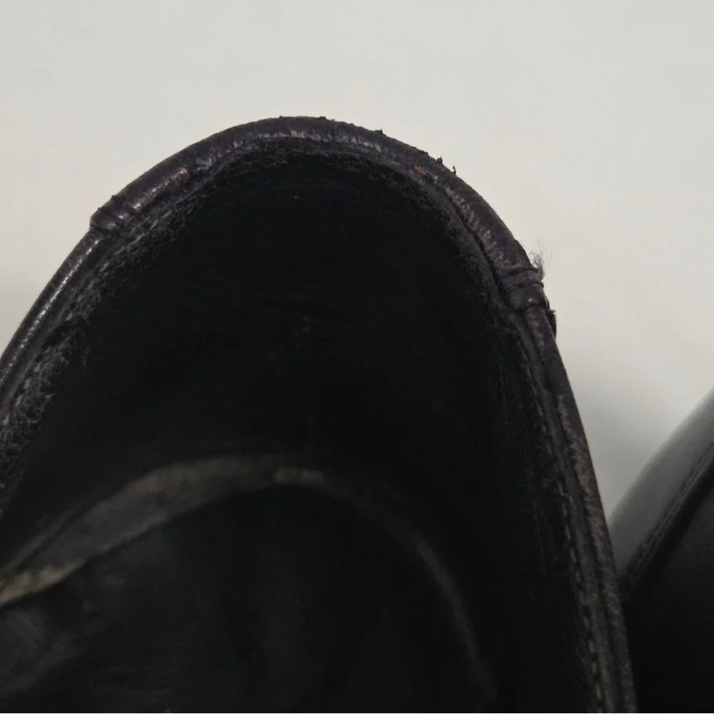Vintage Bally Men's Black Leather Lace Up Dress Shoes 10.5